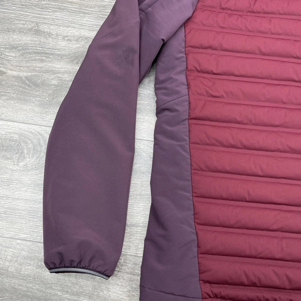 Mountain Hardwear Jacket Mens Medium M Red Full Zip Mock Duck Down Puffer Coat - Picture 15 of 16